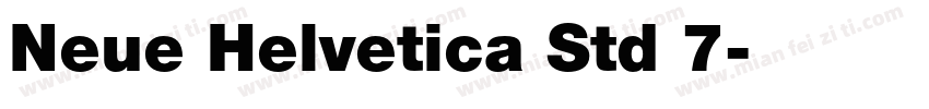 Neue Helvetica Std 7字体转换
